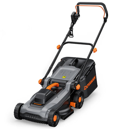 Elektrischer Rasenmäher 1500 W 36 cm Schnittbreite 6 Höhenstufen 40 L Grasfangkorb 2 in 1 Mulch und Fangfunktion