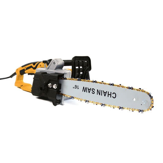 16-Zoll Elektrische Kettensäge 2000 W Hochleistungsmotor Vollkupfer 800 U/min Werkzeuglose Ketteneinstellung